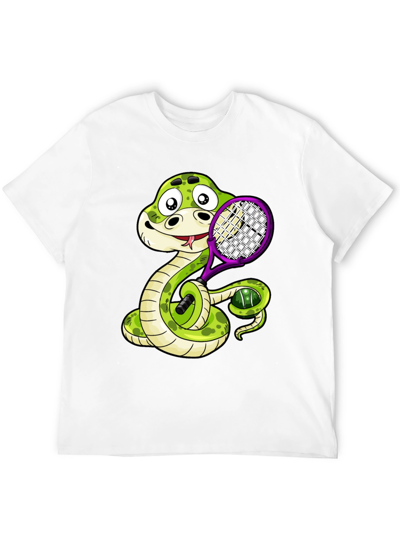 Snake Tennis Player T-Shirt