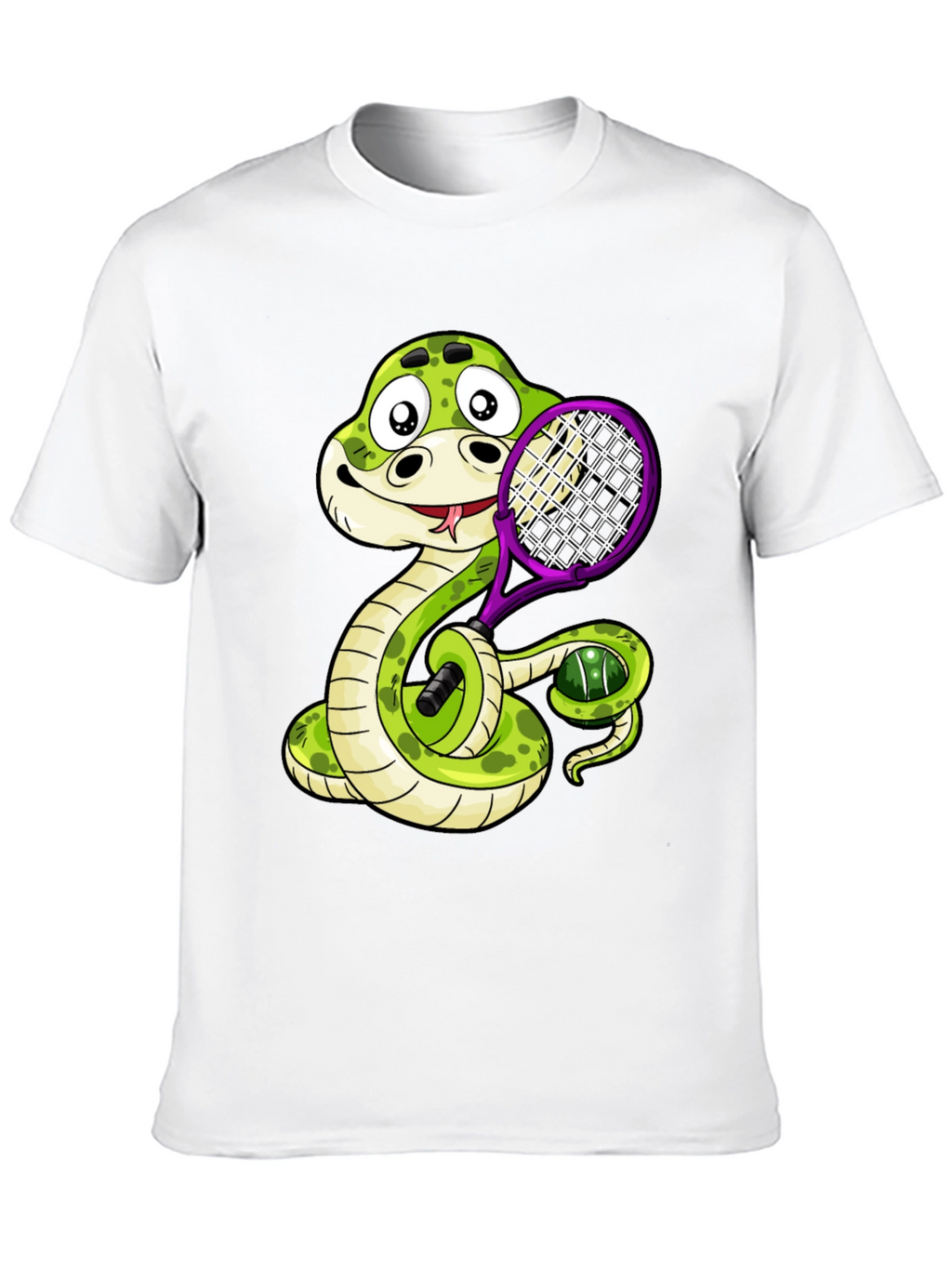 Snake Tennis Player T-Shirt