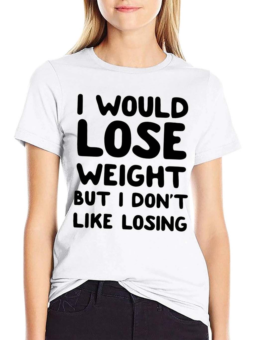 Funny Weight Loss Tee - I Dont Like Losing