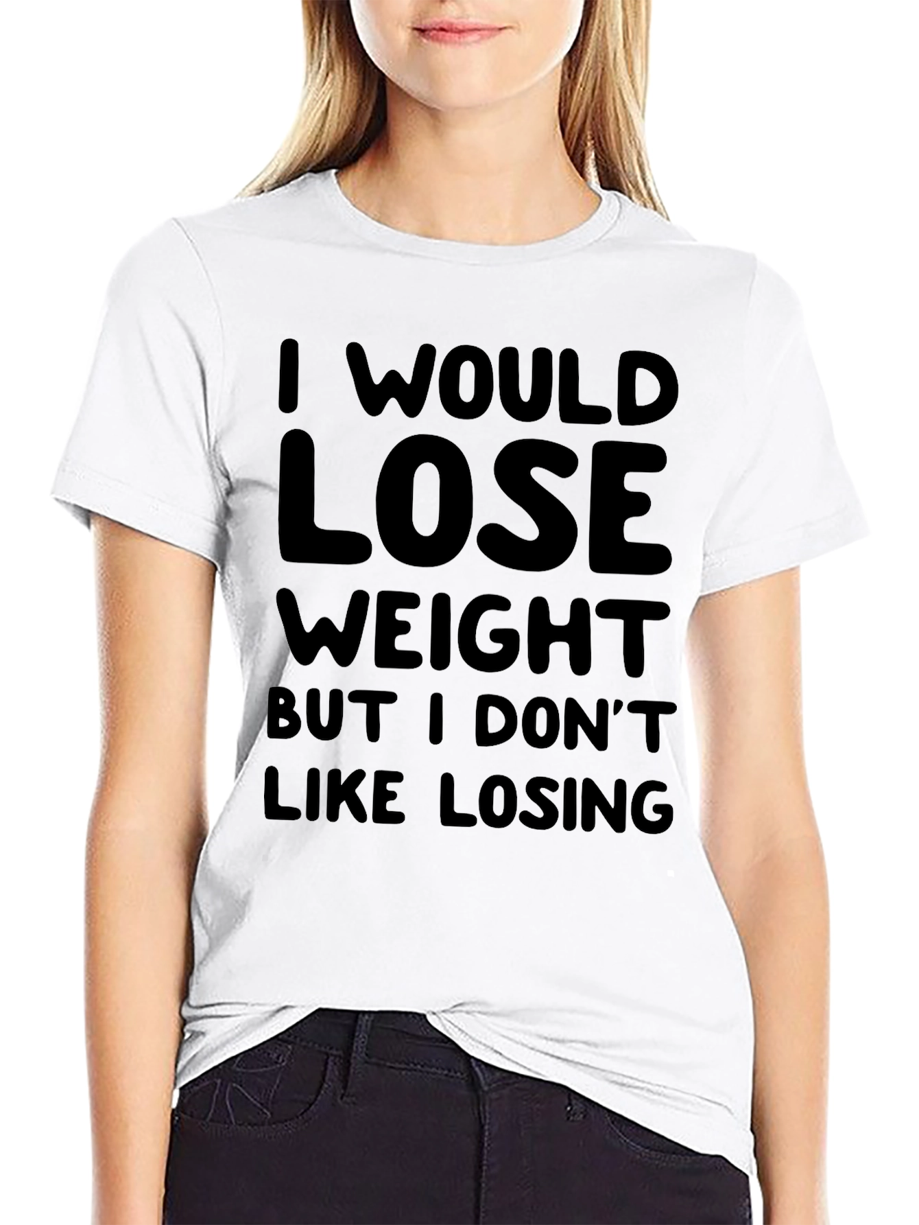 Funny Weight Loss Tee - I Dont Like Losing