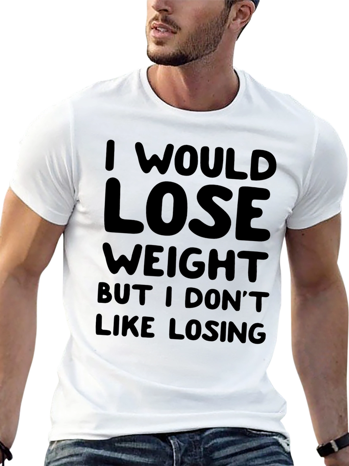 Funny Weight Loss Tee - I Dont Like Losing