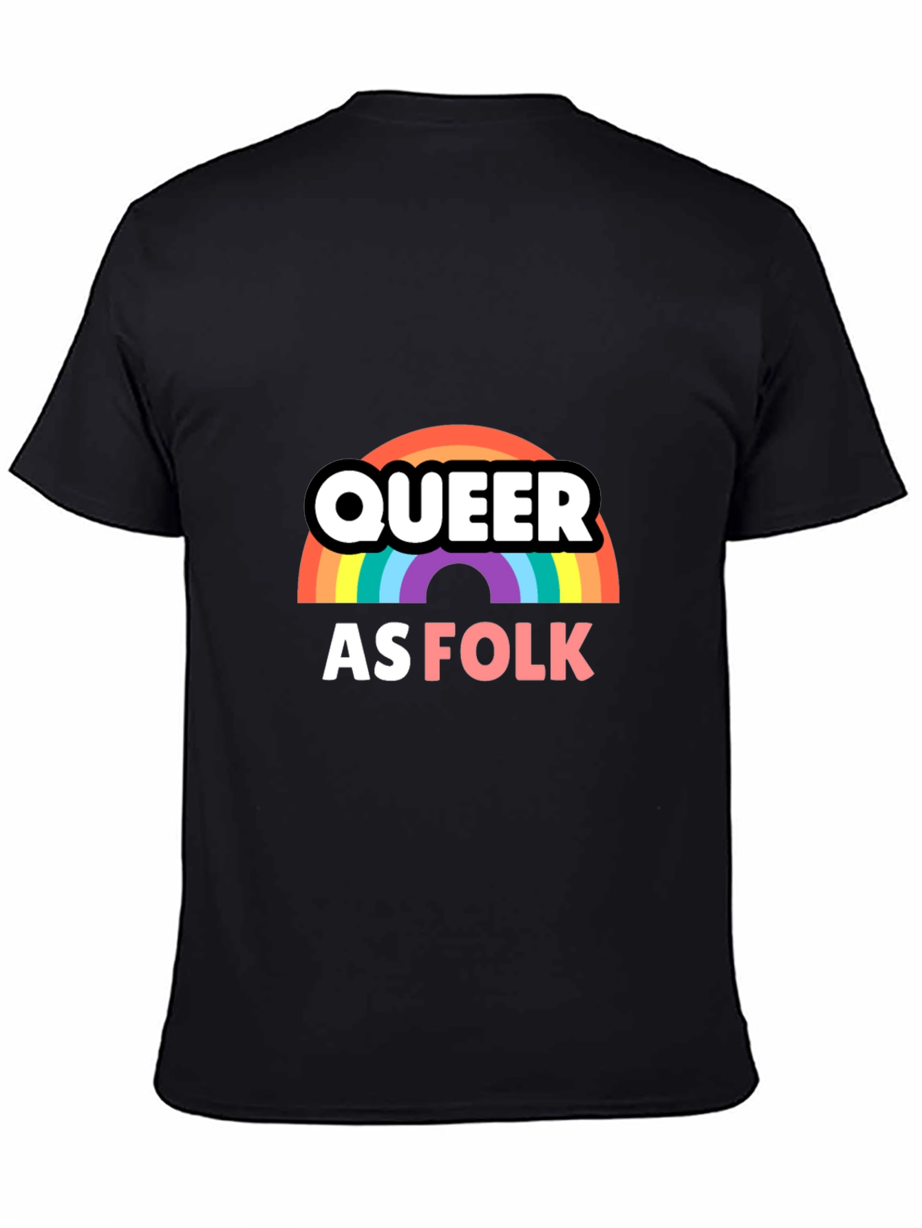 Queer as Folk T-Shirt Rainbow LGBTQ Pride