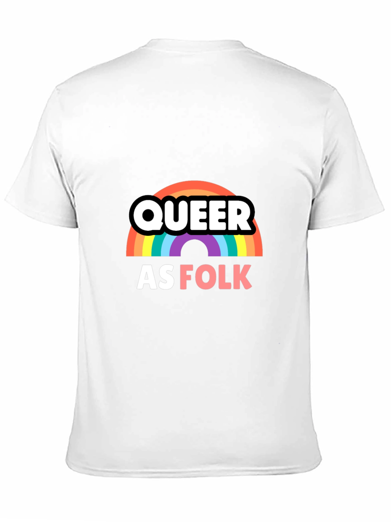 Queer as Folk T-Shirt Rainbow LGBTQ Pride