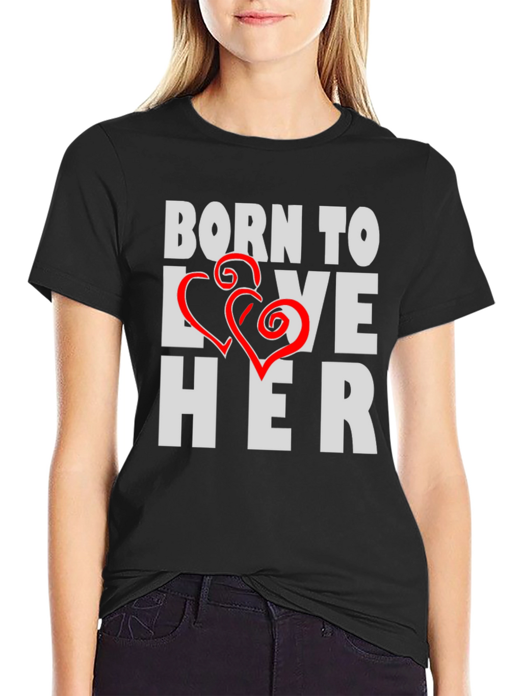 Born to Love Her Graphic Tee