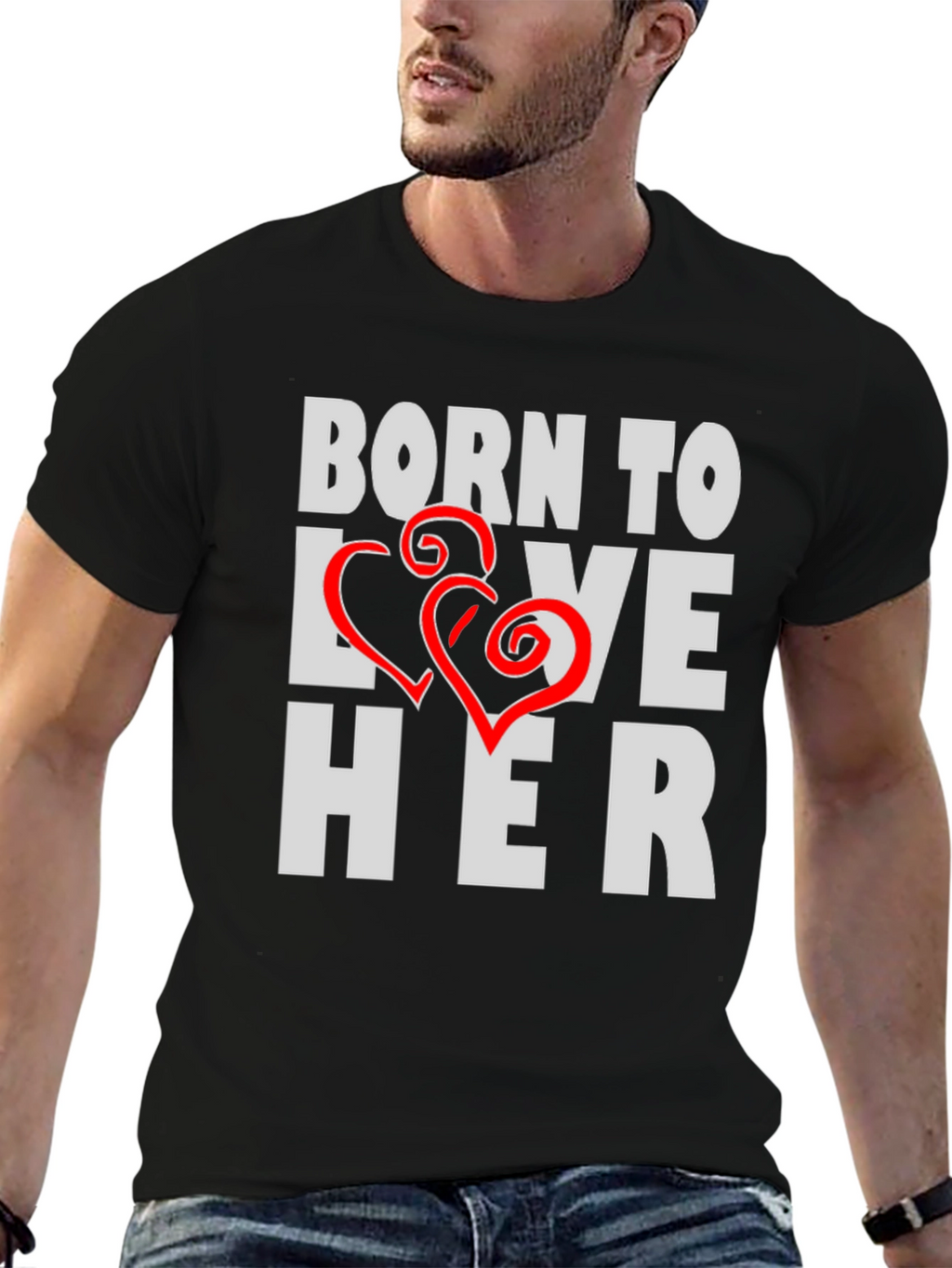 Born to Love Her Graphic Tee