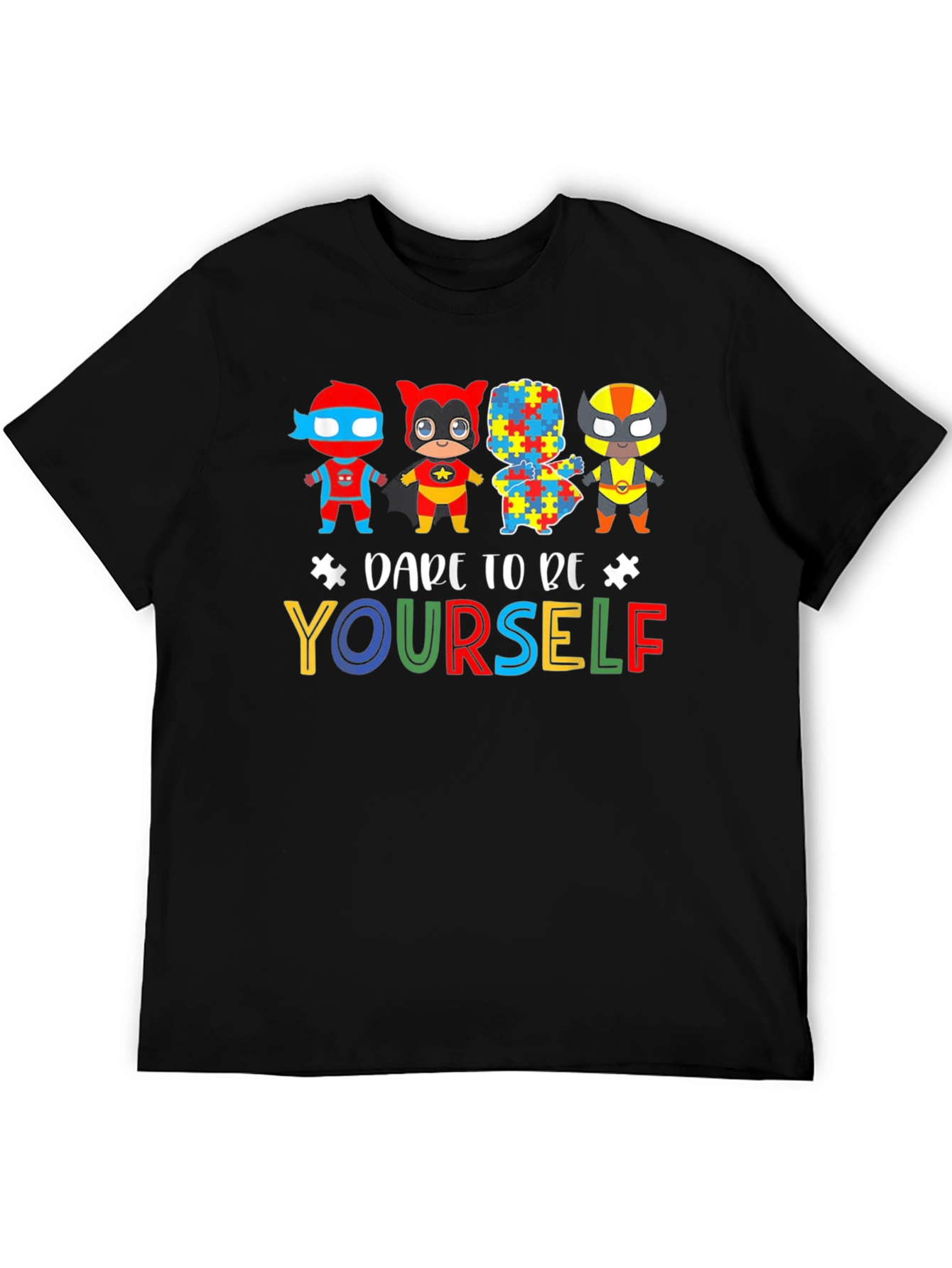 Dare To Be Yourself Autism Awareness Graphic Tee