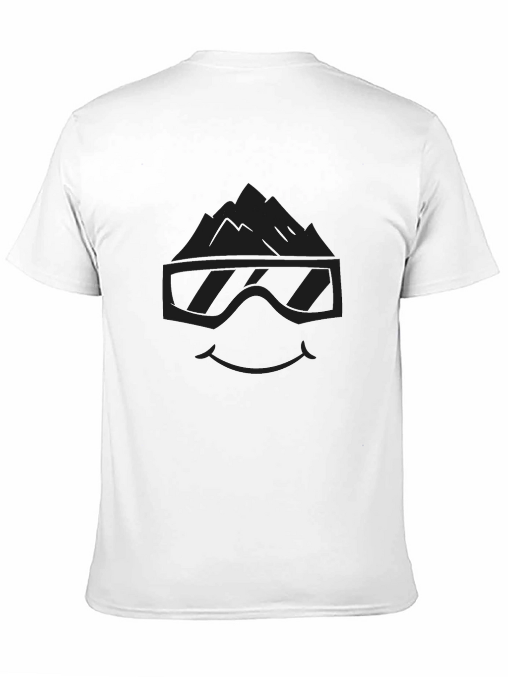 Mountain Goggles Graphic Tee - Cool Black T-Shirt