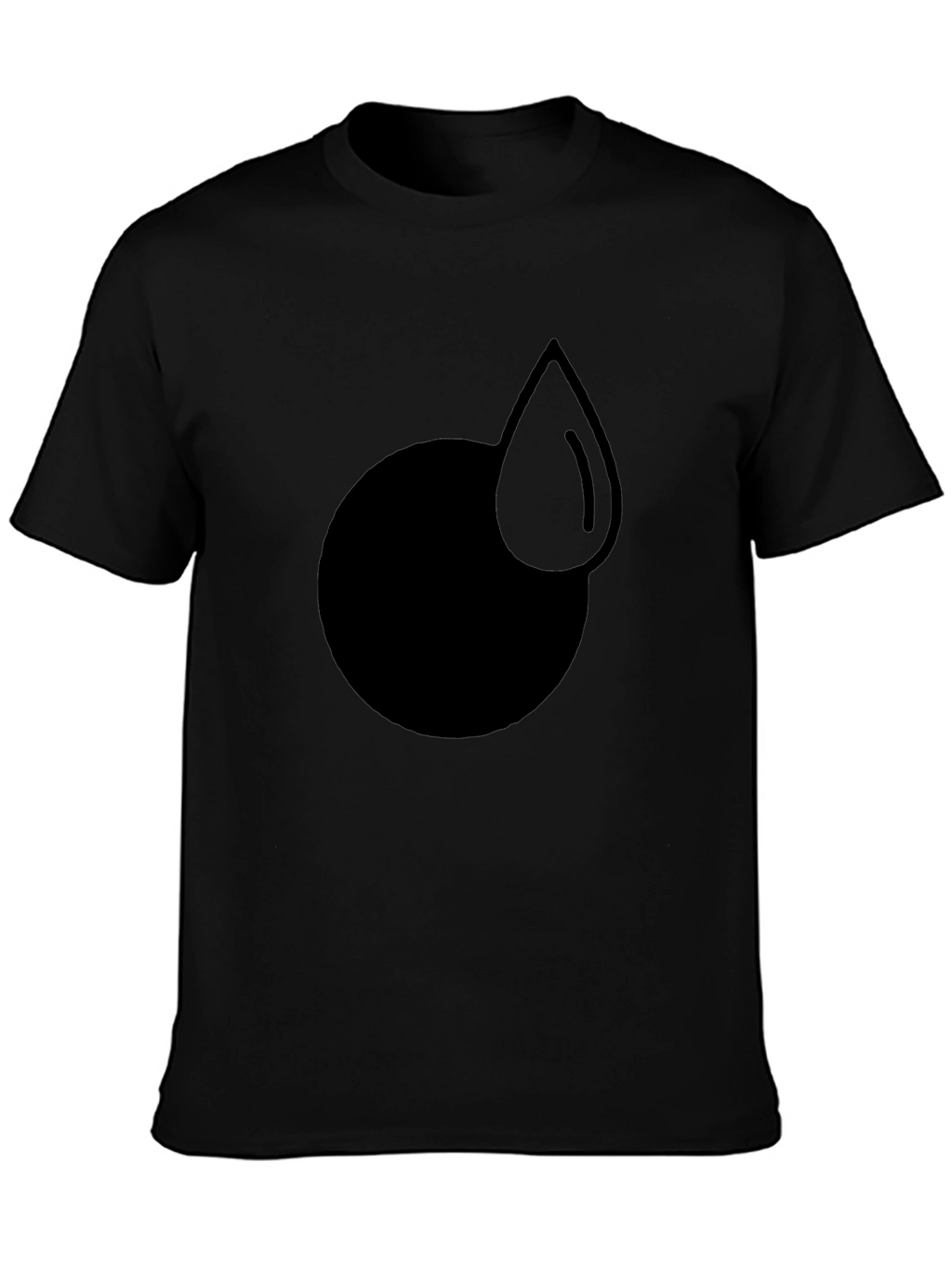 Modern Graphic Tee - Circle and Drop Design