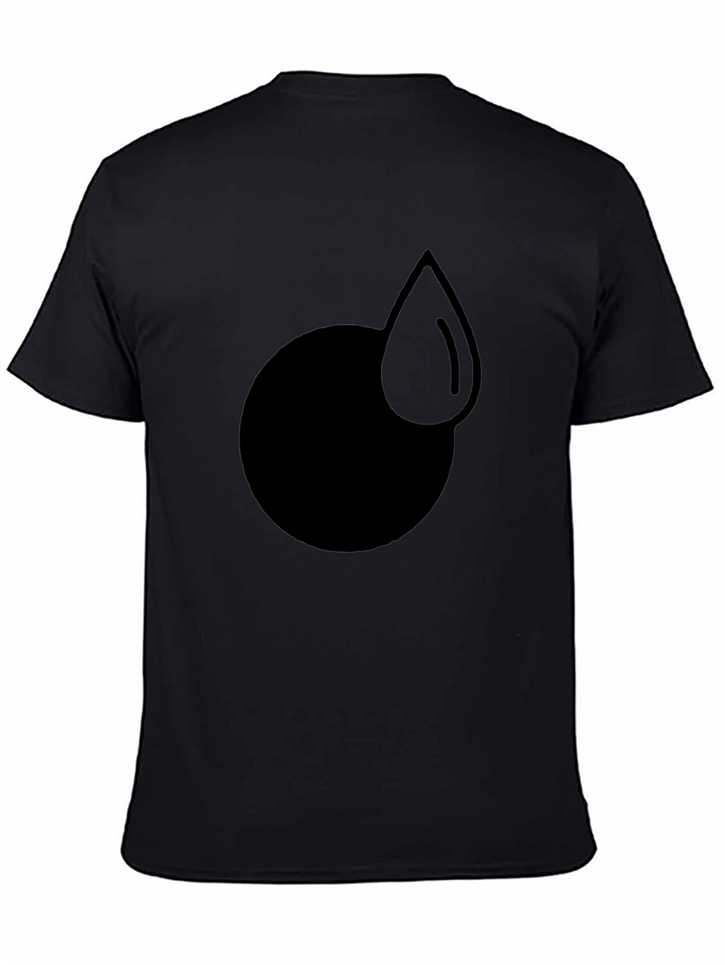 Modern Graphic Tee - Circle and Drop Design
