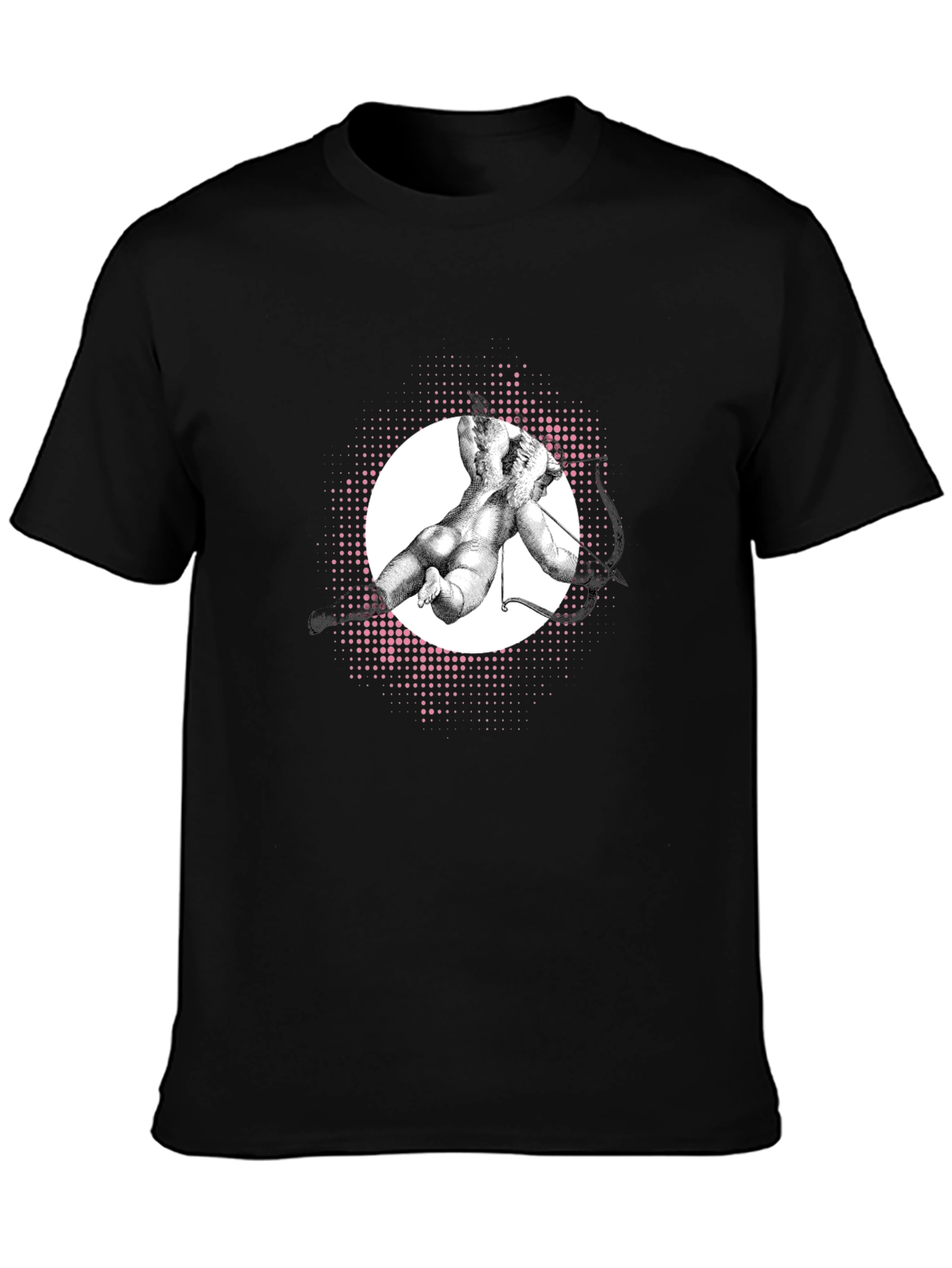 Modern Art Graphic Tee - Black Cotton T-Shirt
