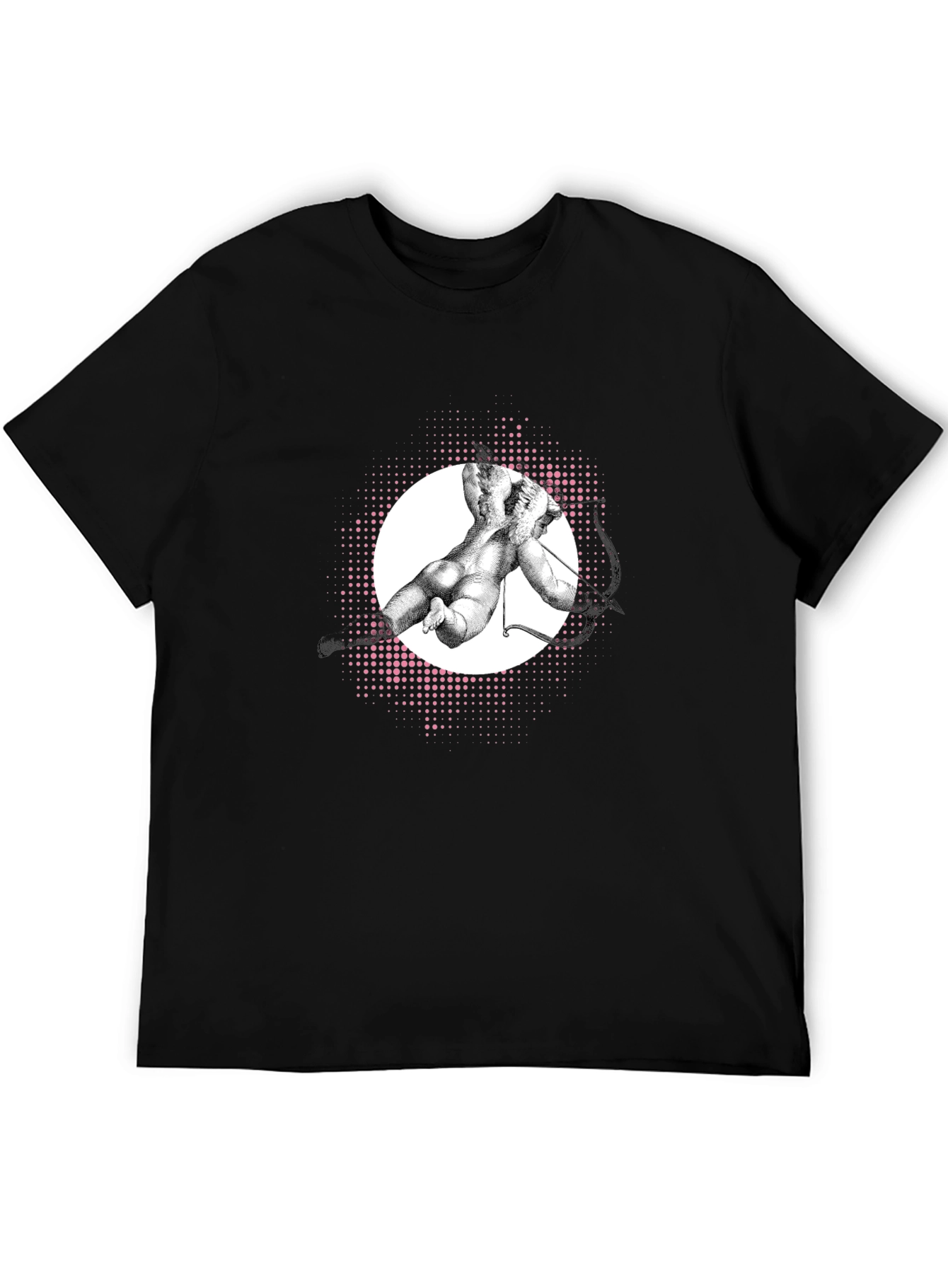 Modern Art Graphic Tee - Black Cotton T-Shirt