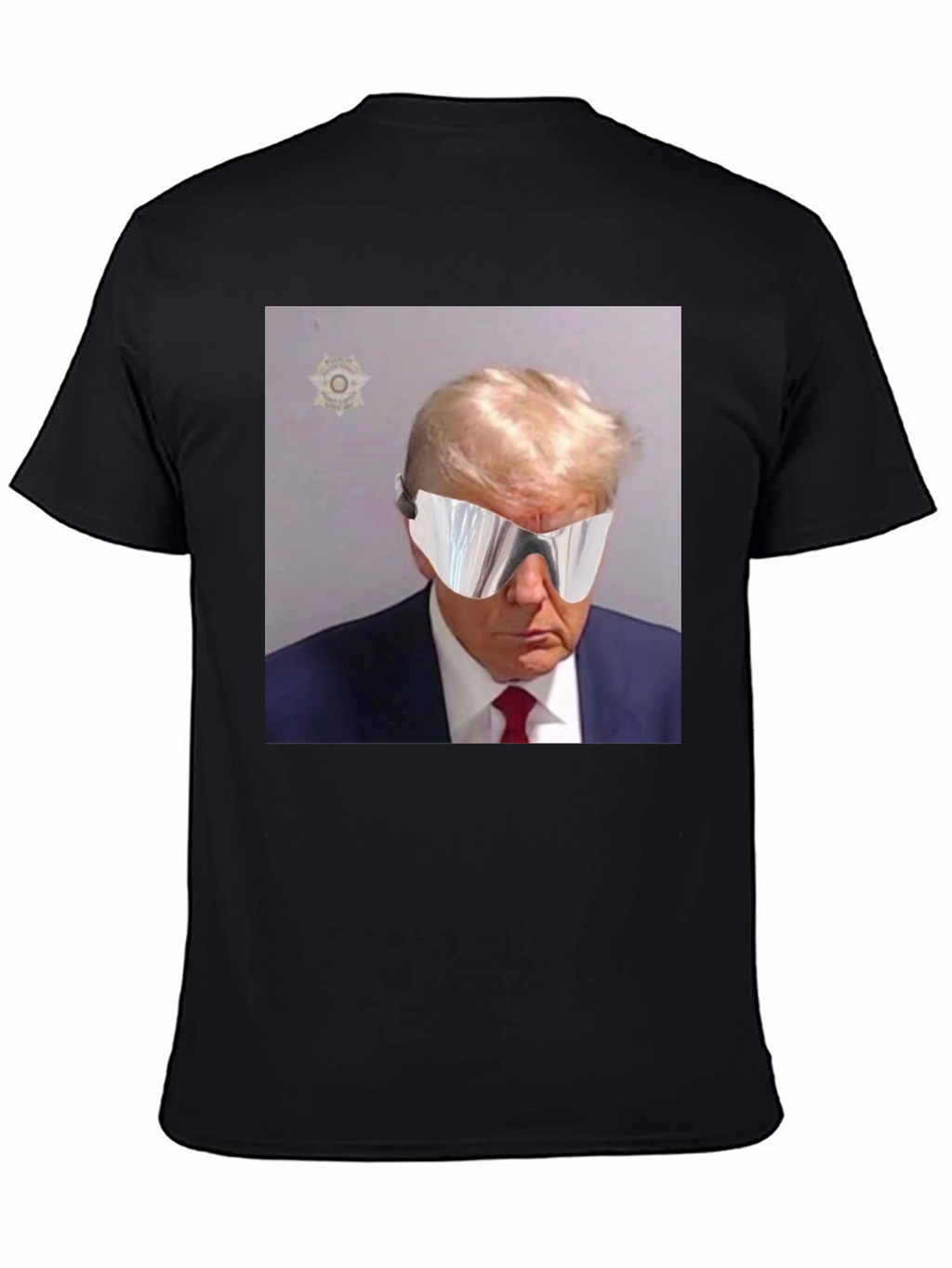 Trump Mugshot Sunglasses Graphic Tee - Mens Black T-Shirt