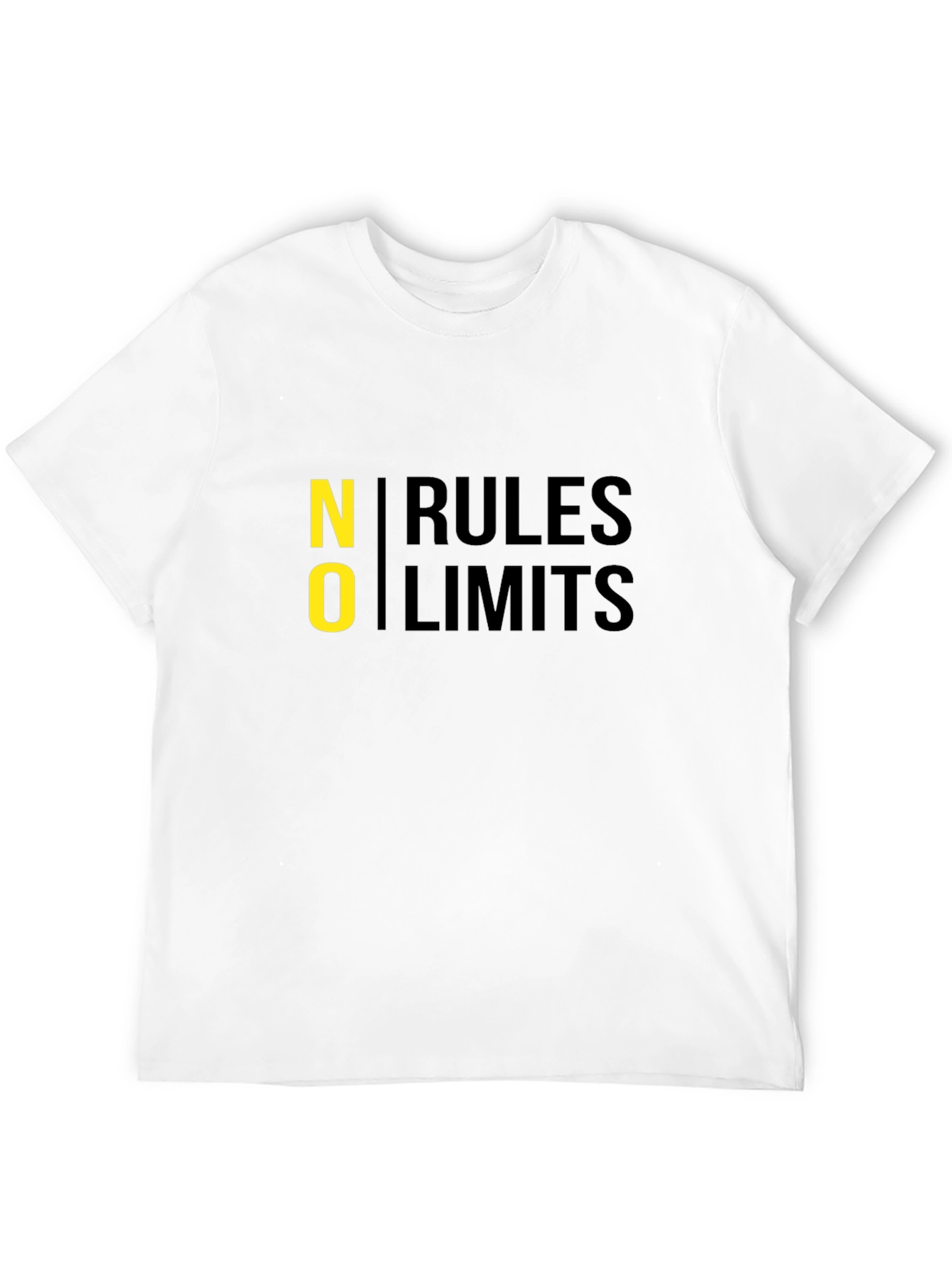 No Rules No Limits Black Graphic Tee