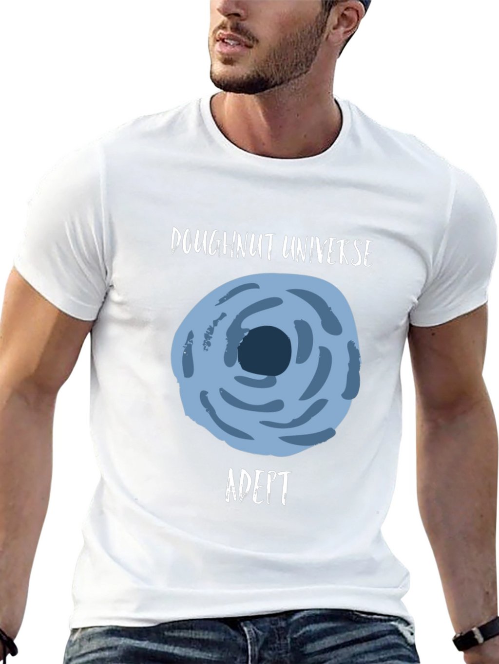 Doughnut Universe Adept Black Graphic Tee