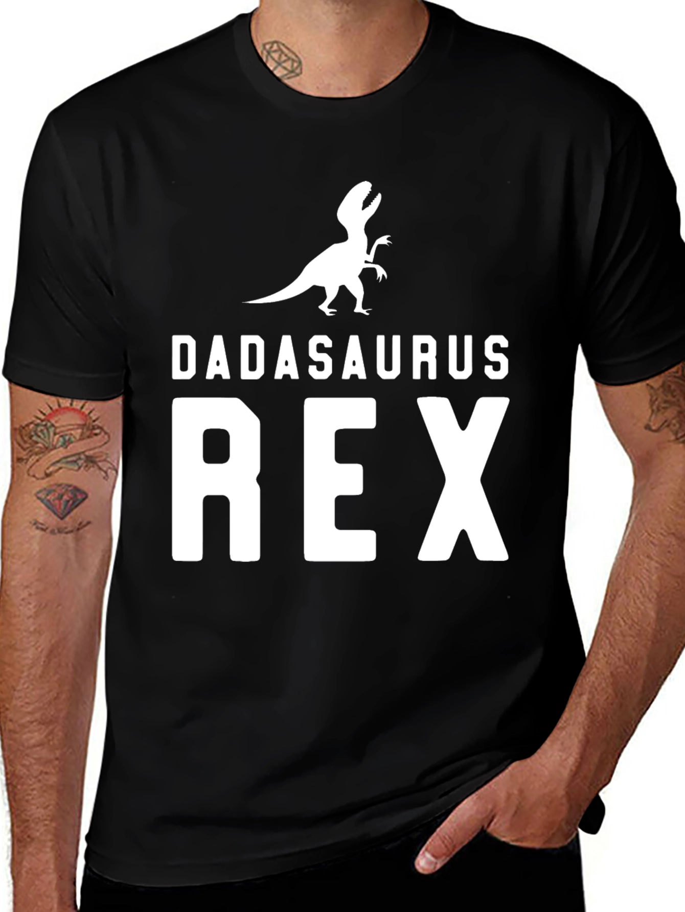 DadSaurus Rex Graphic T-Shirt - Fathers Day Tee