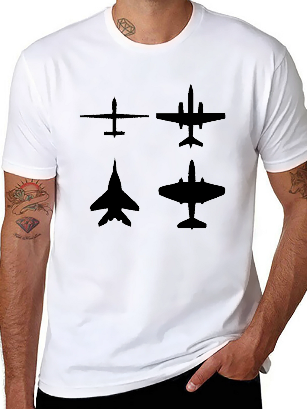 Aviation Silhouette Graphic Tee