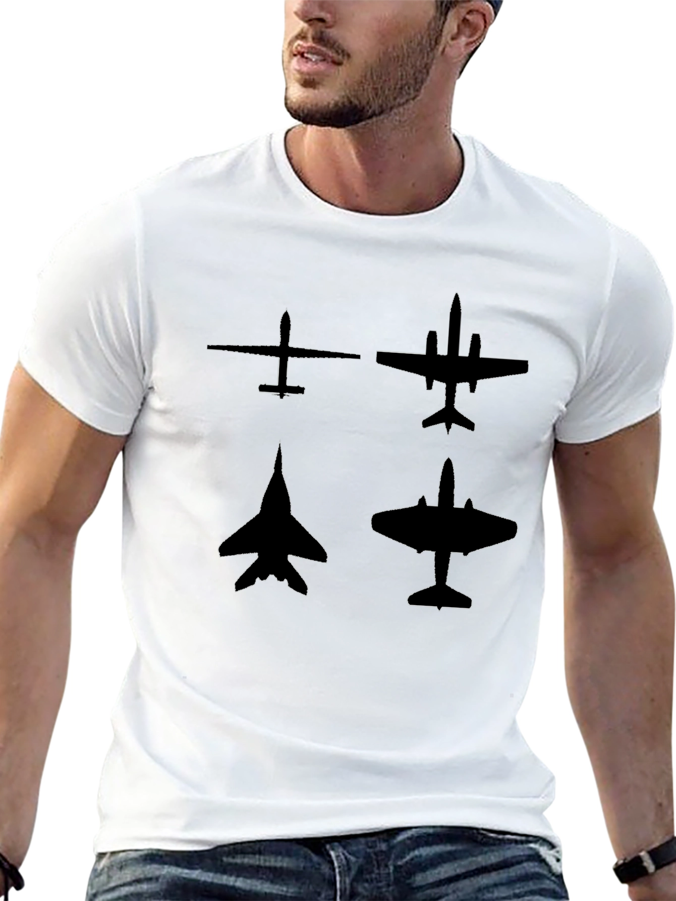 Aviation Silhouette Graphic Tee