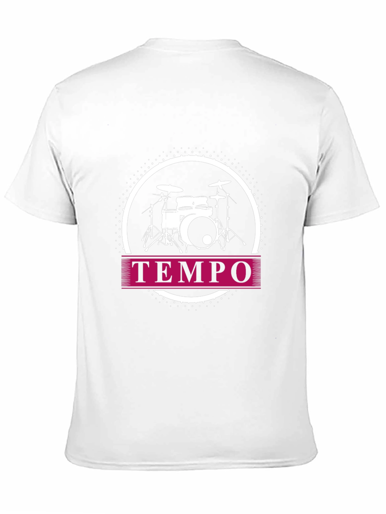 Tempo Drum Kit Graphic Tee - Music Lovers Shirt