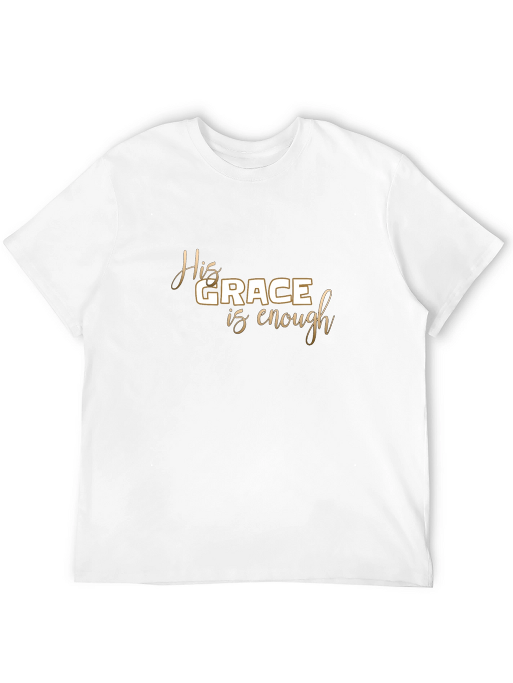 His Grace Is Enough Black Graphic Tee