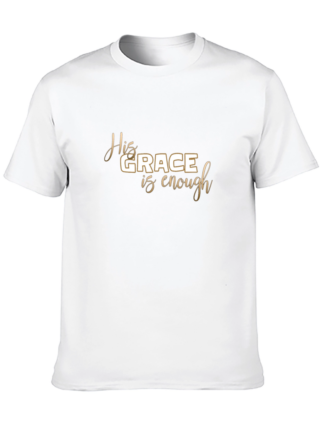 His Grace Is Enough Black Graphic Tee