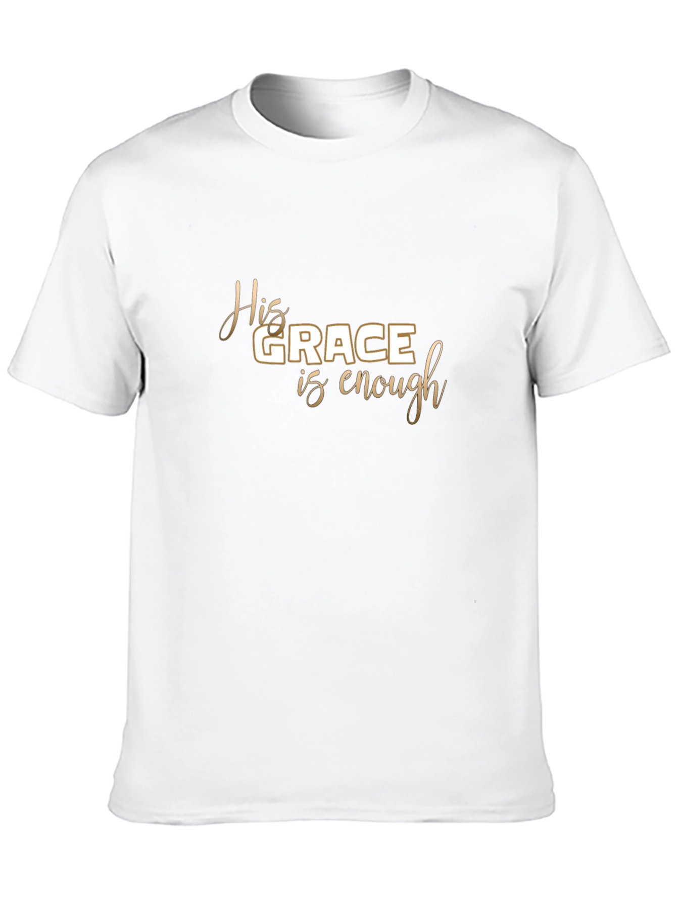 His Grace Is Enough Black Graphic Tee