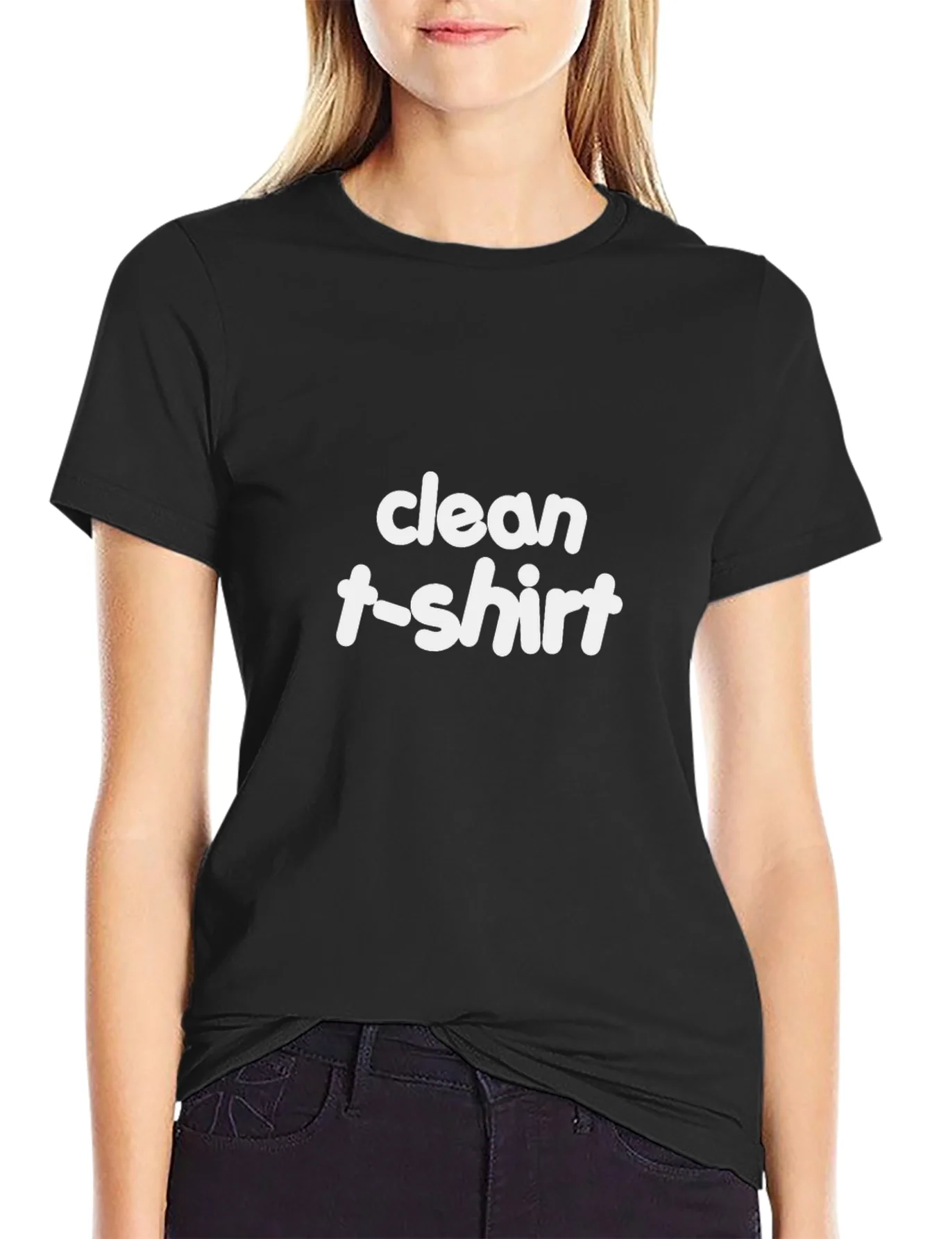 Black Clean T-Shirt Graphic Tee