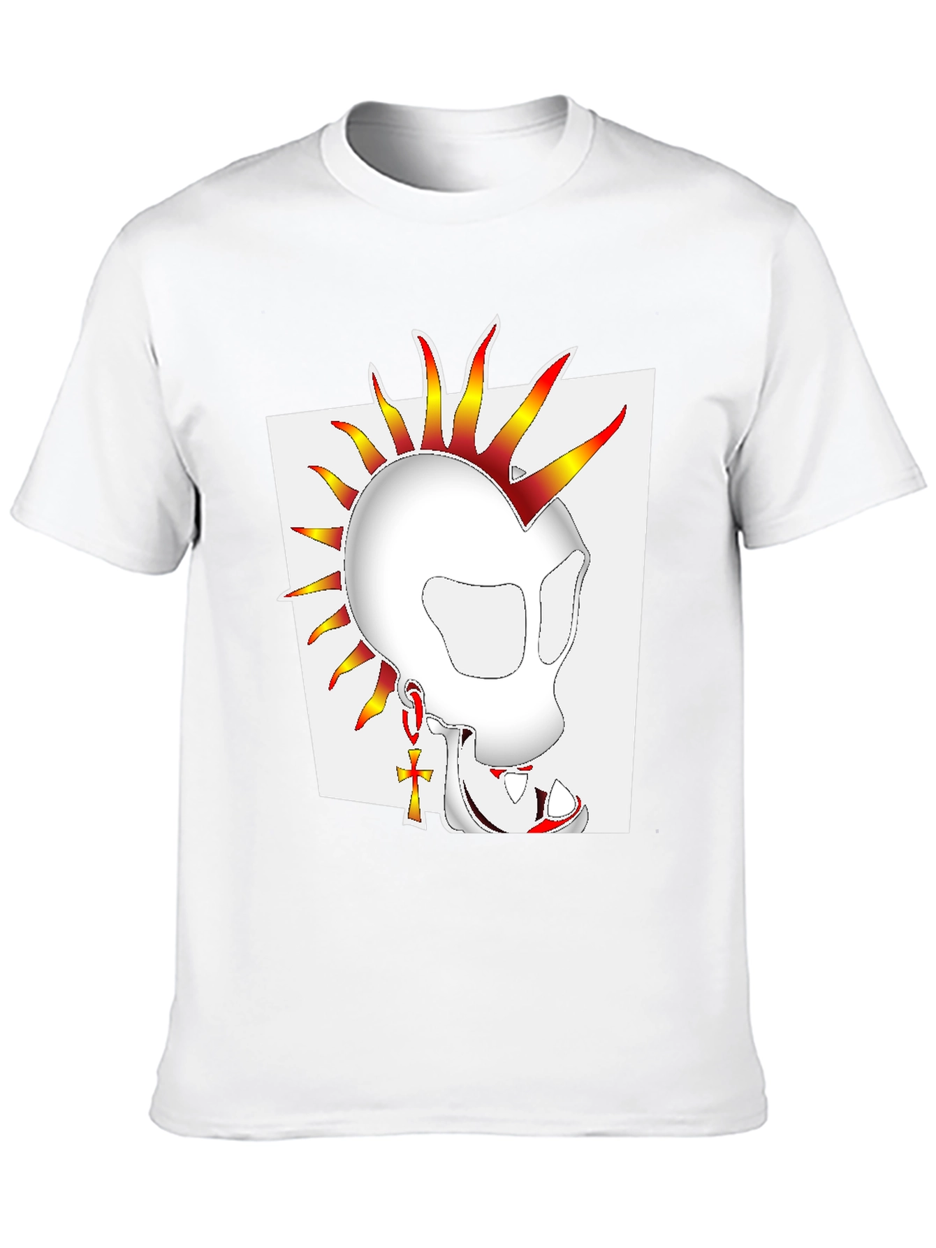 Skull Punk Graphic Tee - Edgy Streetwear Style