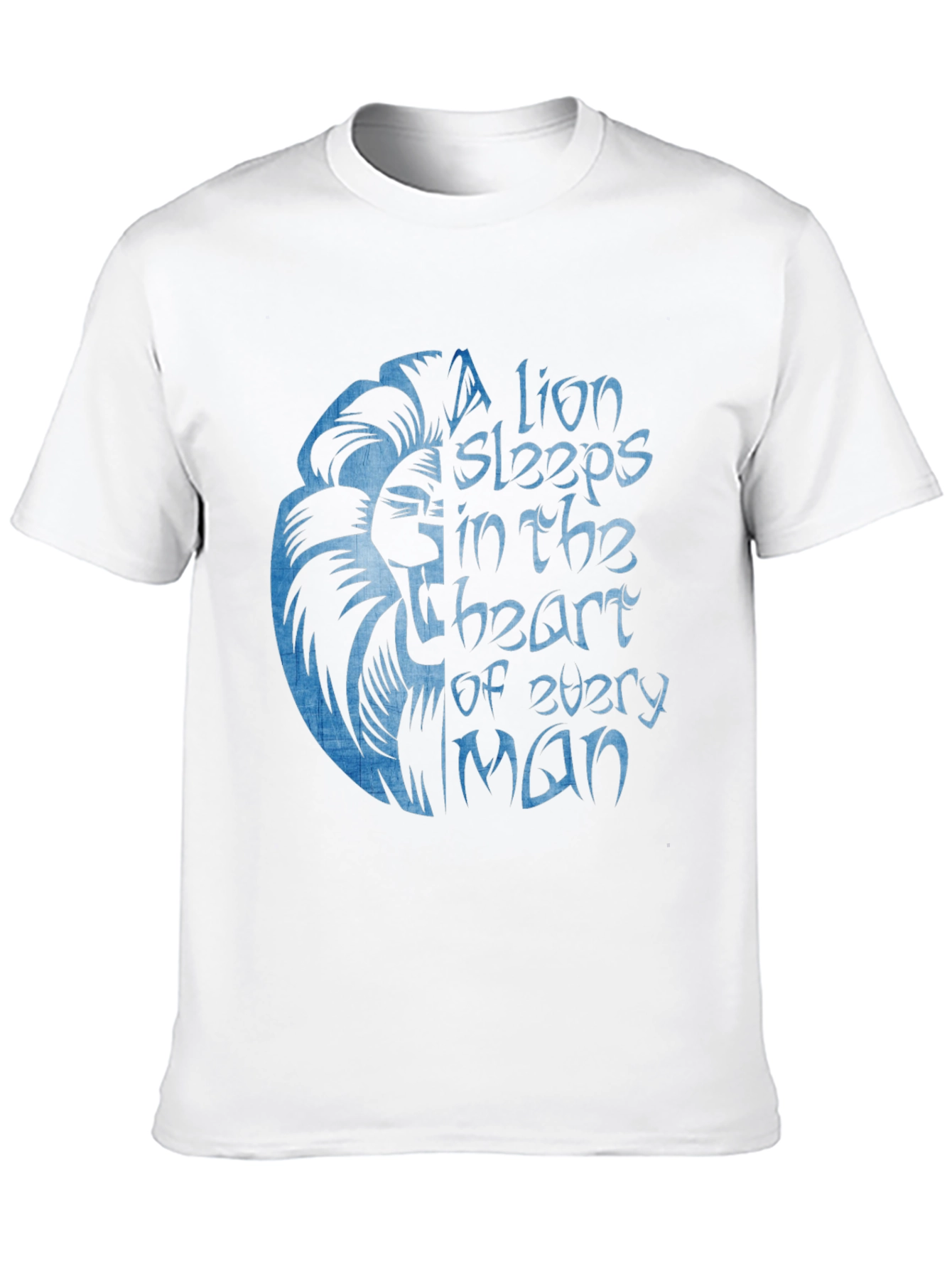 Lion Heart Graphic Black T-Shirt for Men
