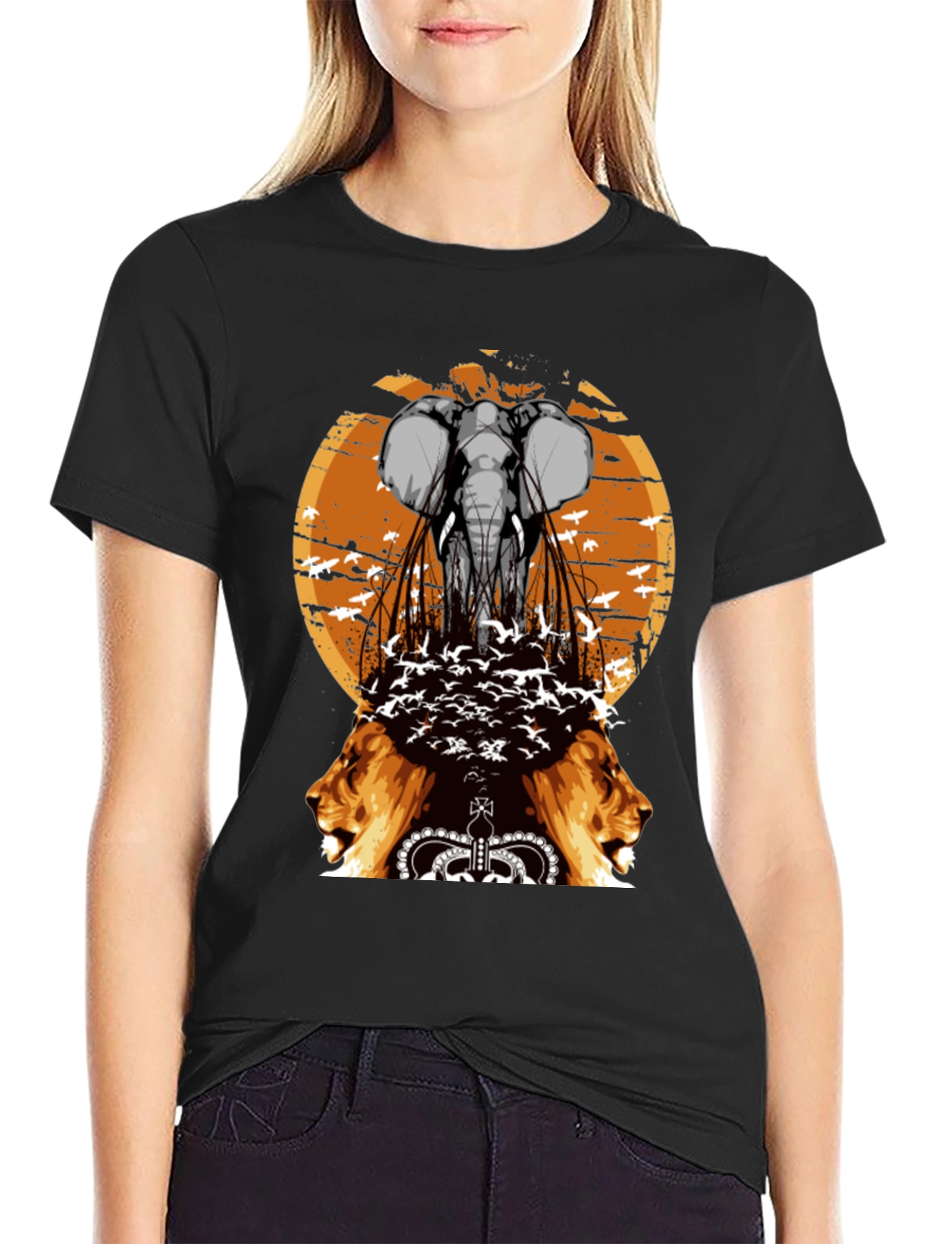 Lion & Elephant Graphic Tee