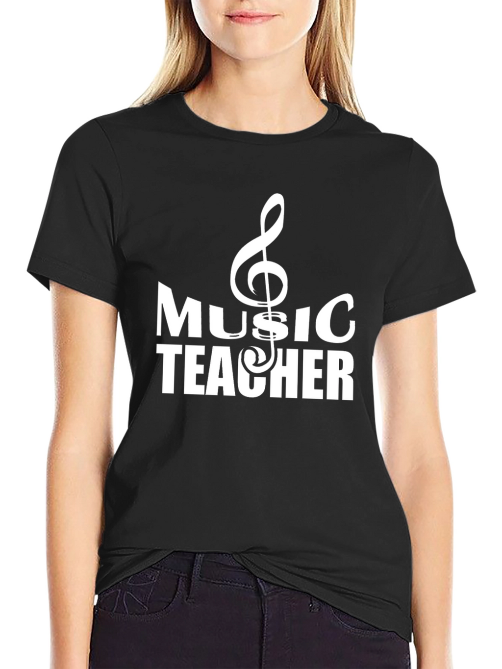 Music Teacher T-Shirt - Treble Clef Graphic Tee