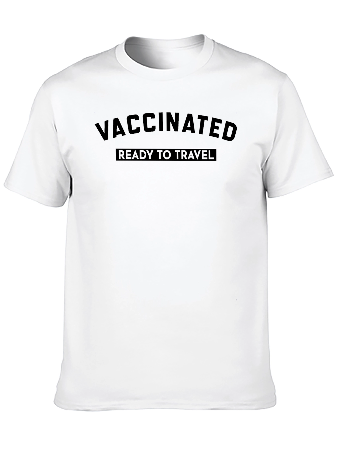 Vaccinated Ready To Travel Black T-Shirt