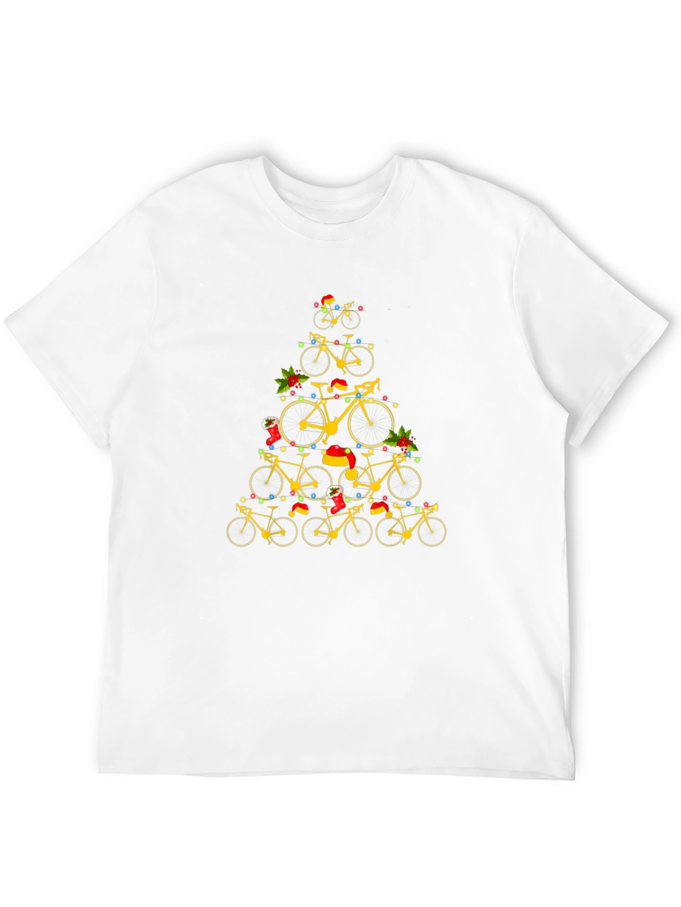 Bicycle Christmas Tree Graphic Tee