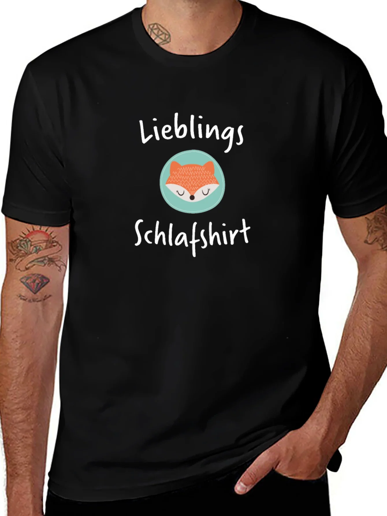 Lieblings Schlafshirt - Fox Graphic T-Shirt