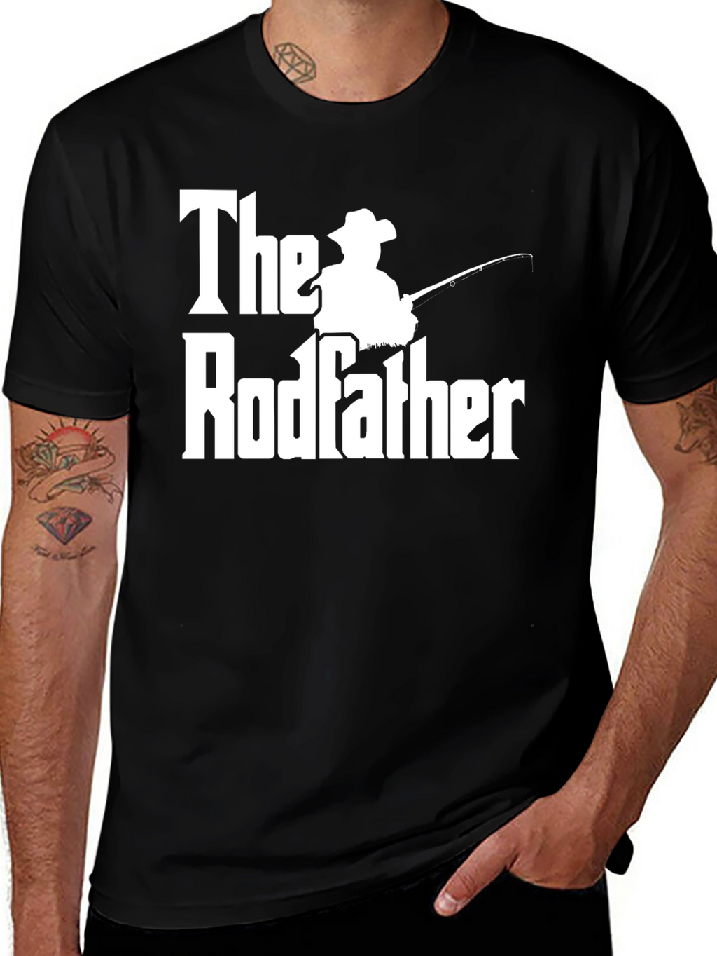 The Rodfather Fishing T-Shirt - Funny Fisherman Gift