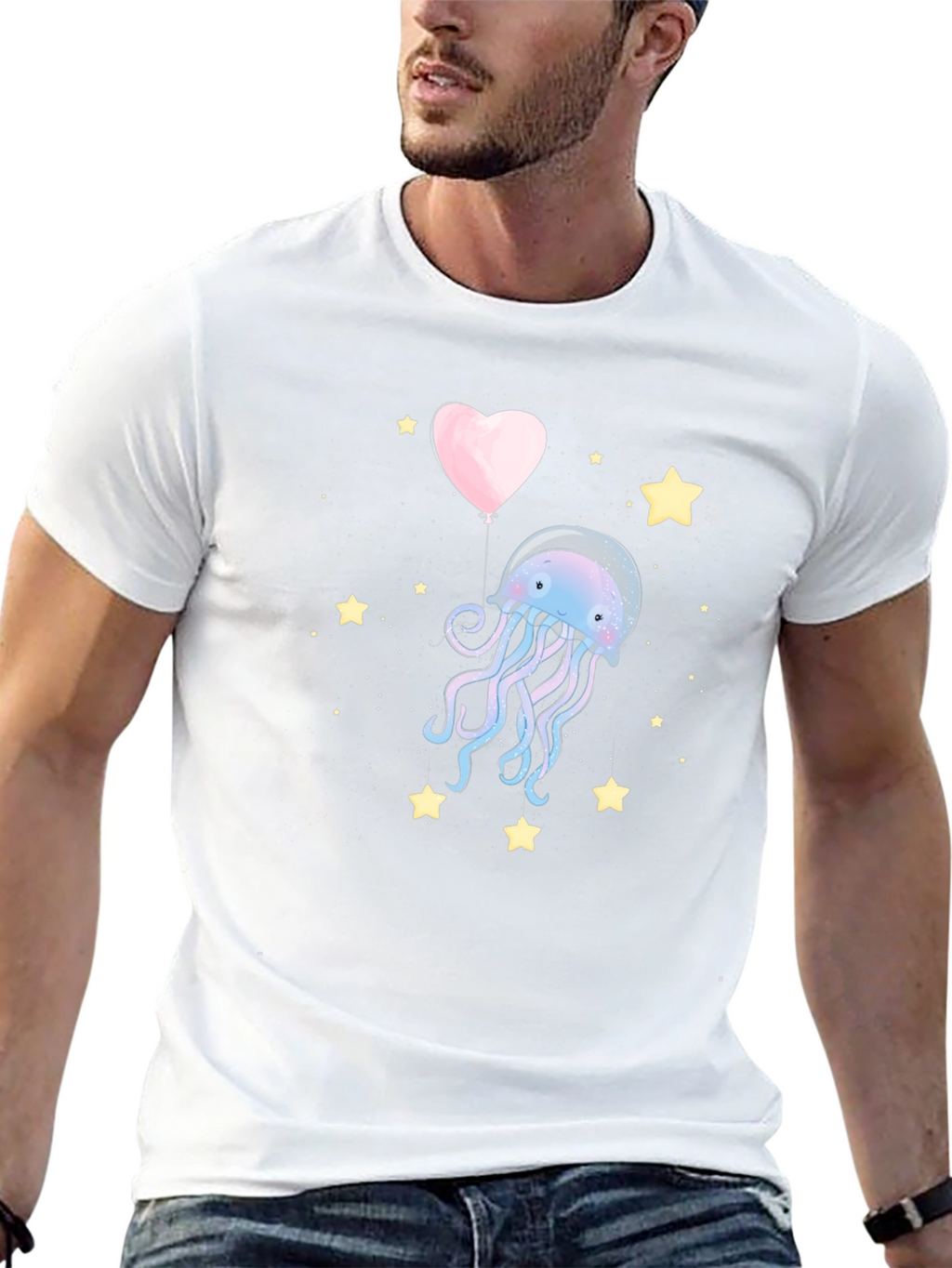Jellyfish Heart Balloon T-Shirt