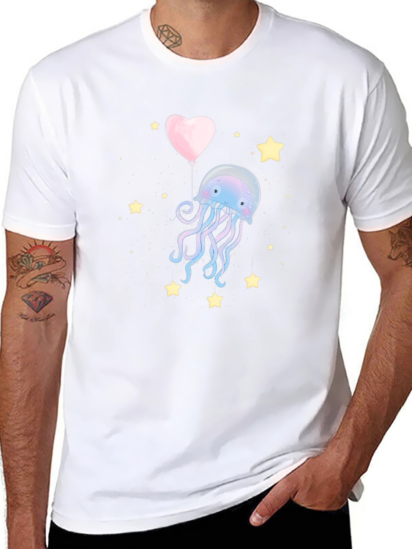 Jellyfish Heart Balloon T-Shirt