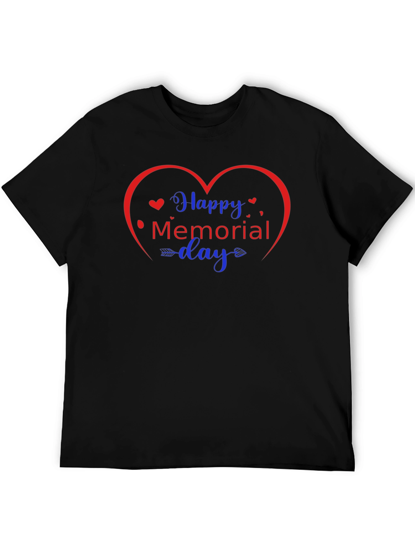 Happy Memorial Day Heart Graphic Tee