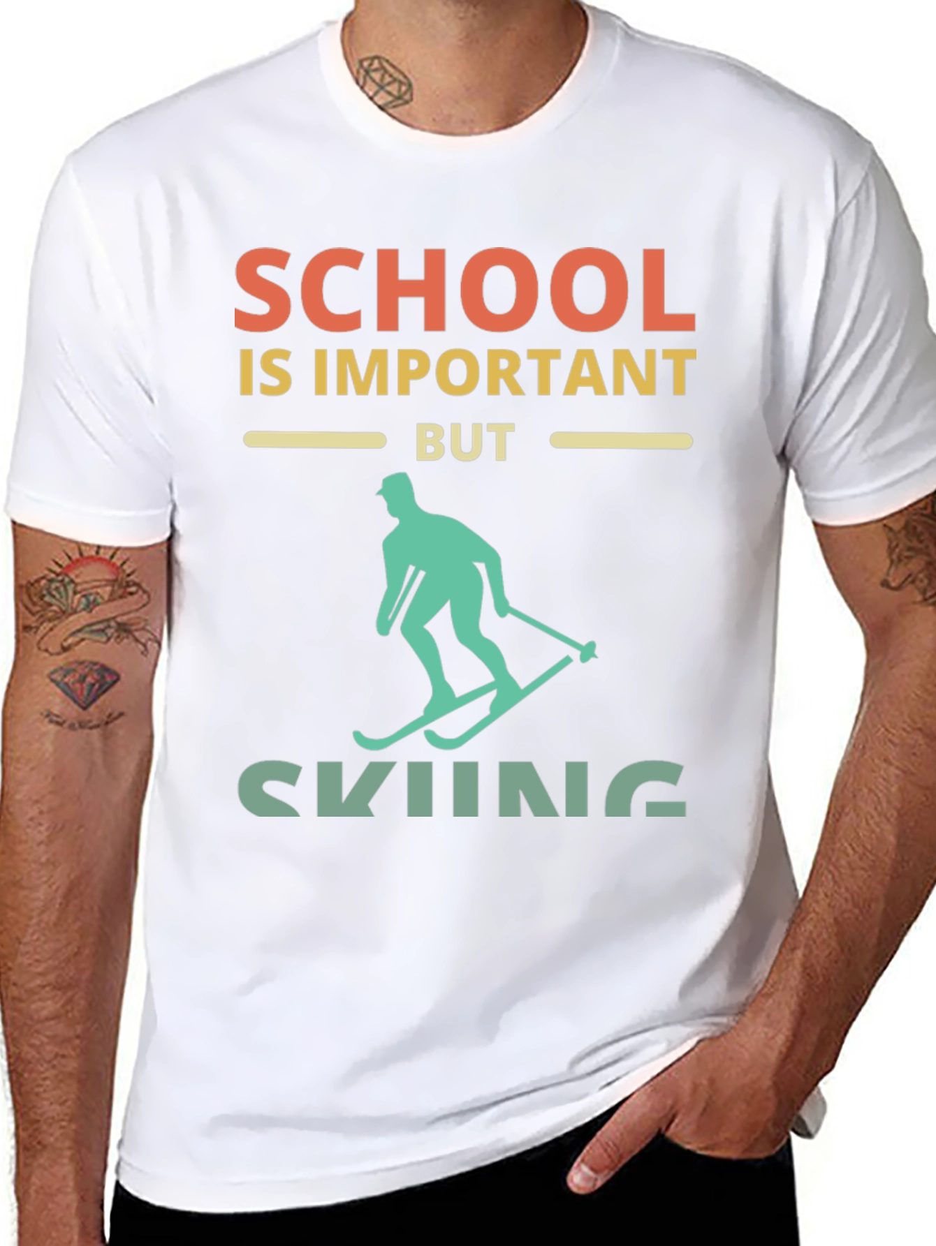 School Important But Skiing T-Shirt