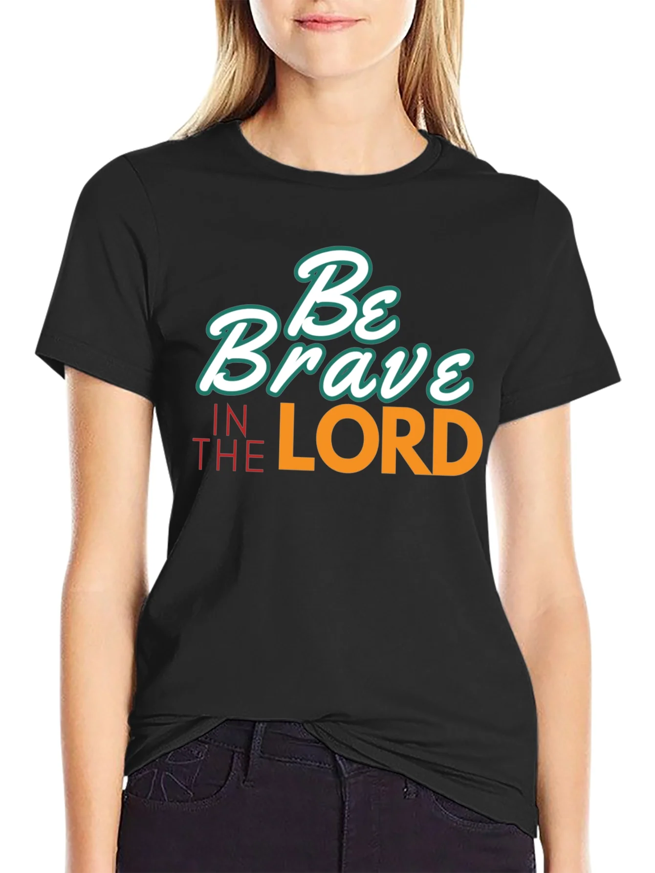 Be Brave in the Lord Black T-Shirt
