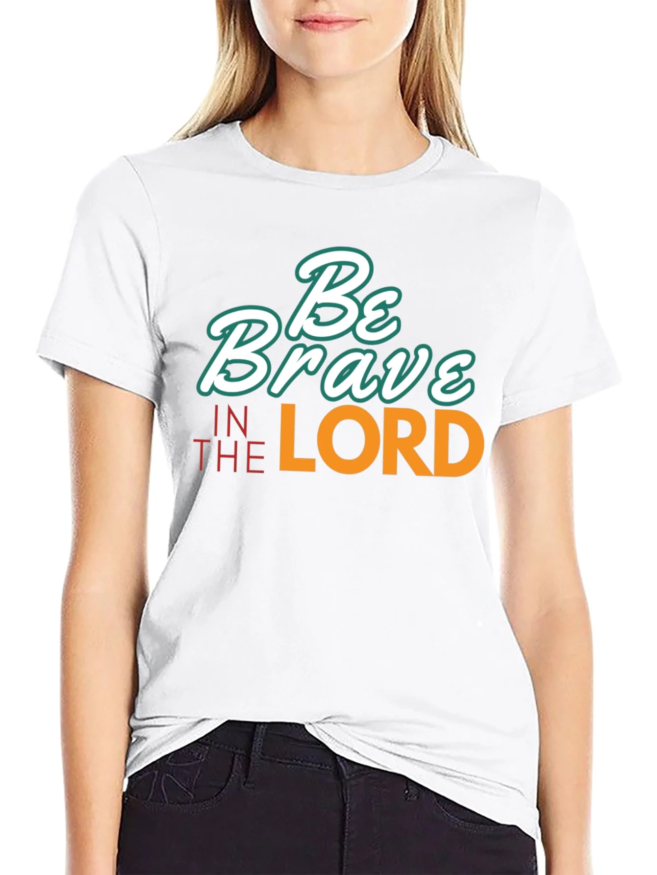 Be Brave in the Lord Black T-Shirt