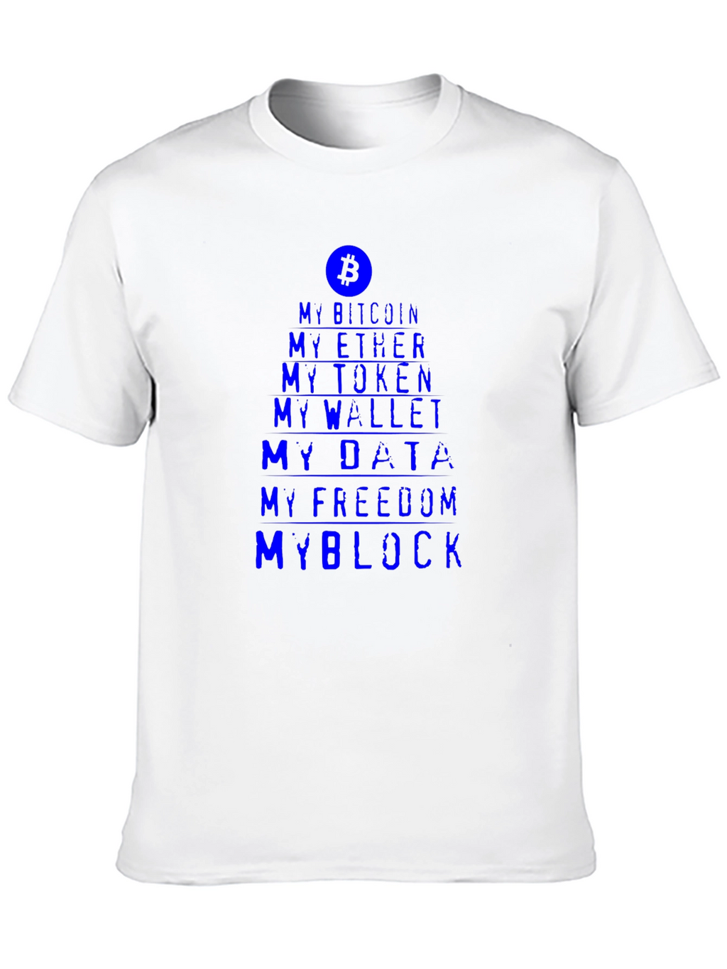 Crypto Enthusiast Tee - My Bitcoin My Block T-Shirt