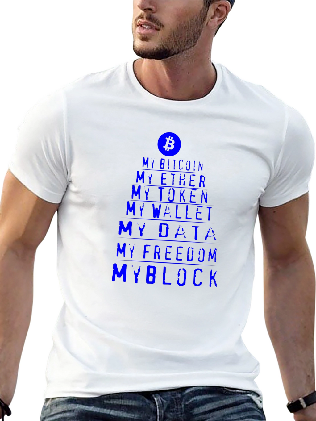Crypto Enthusiast Tee - My Bitcoin My Block T-Shirt