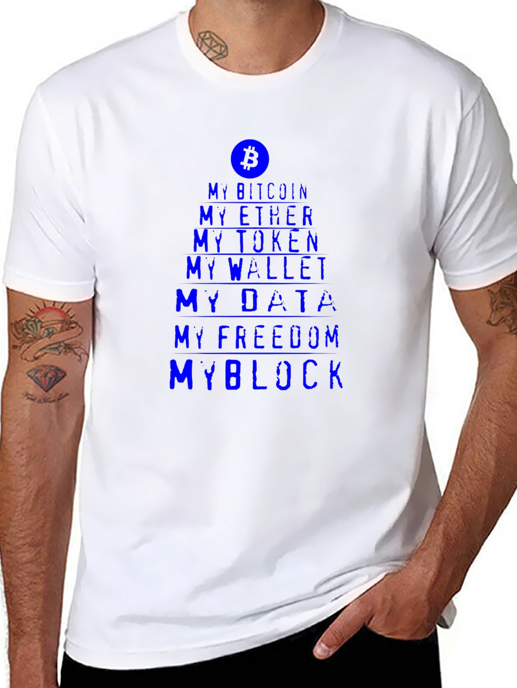 Crypto Enthusiast Tee - My Bitcoin My Block T-Shirt