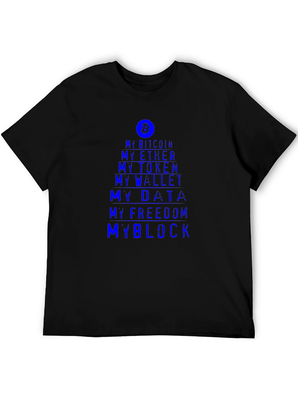 Crypto Enthusiast Tee - My Bitcoin My Block T-Shirt