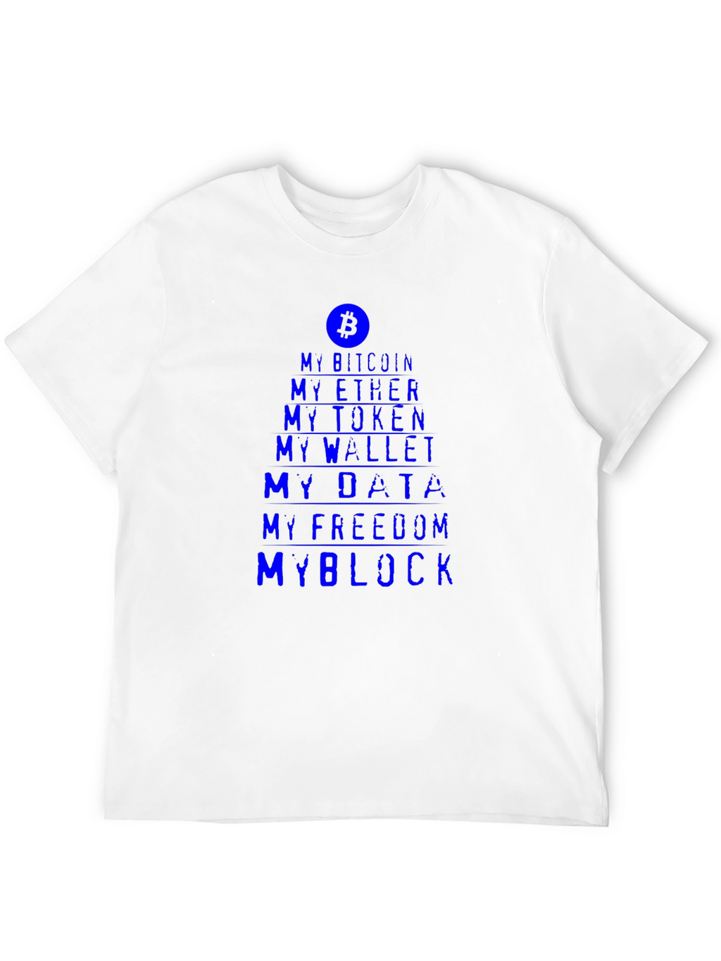 Crypto Enthusiast Tee - My Bitcoin My Block T-Shirt