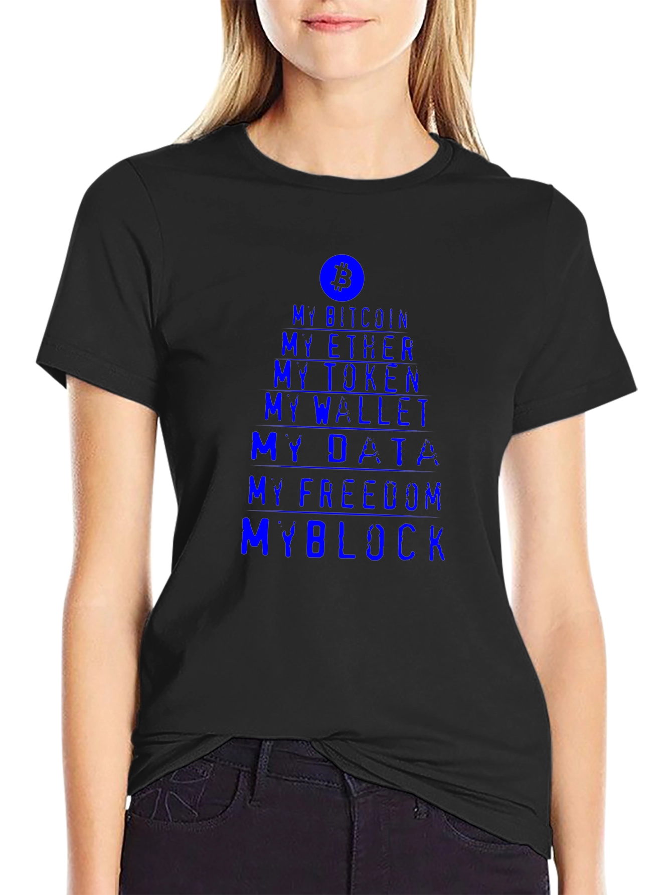Crypto Enthusiast Tee - My Bitcoin My Block T-Shirt