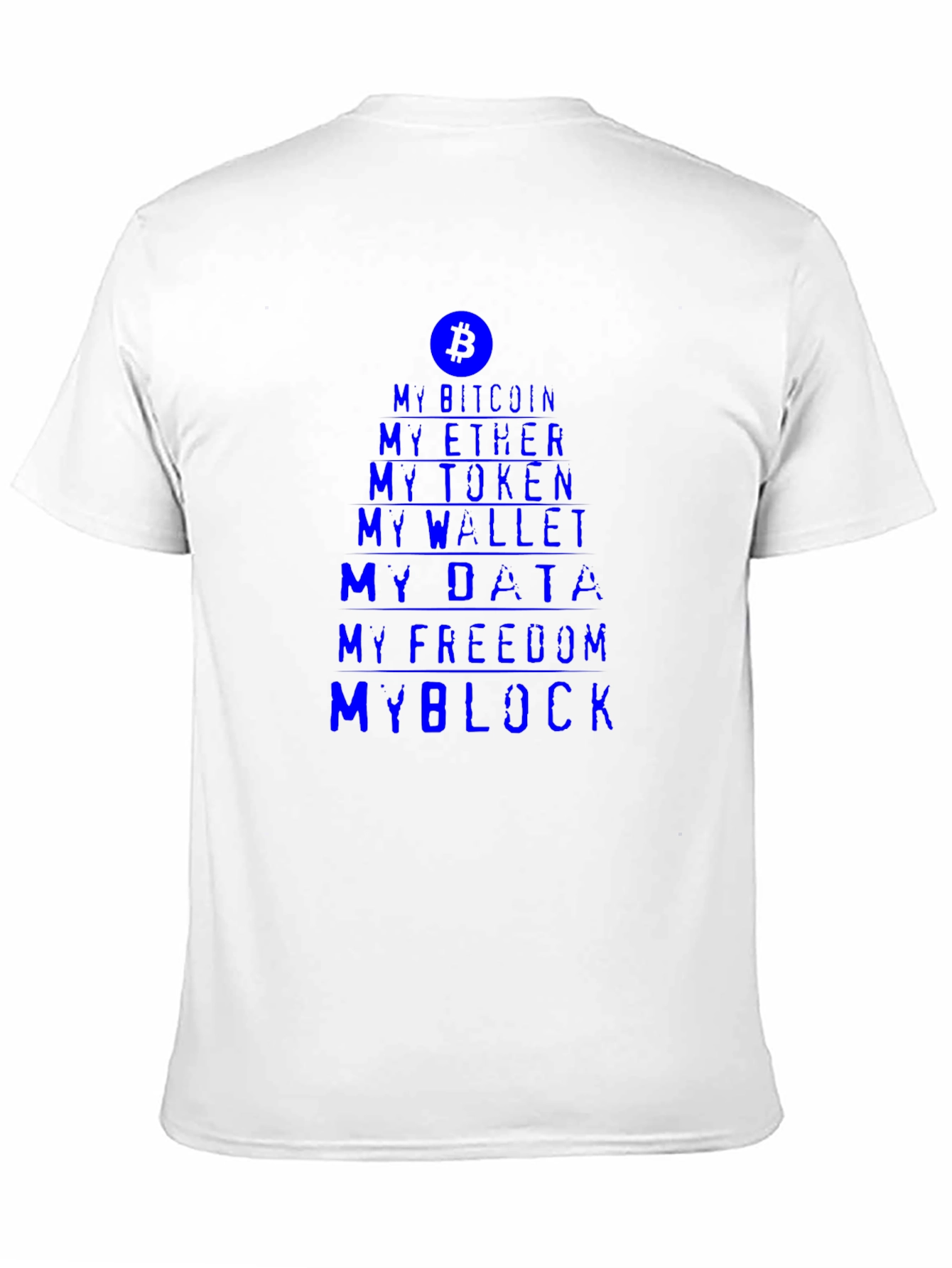 Crypto Enthusiast Tee - My Bitcoin My Block T-Shirt