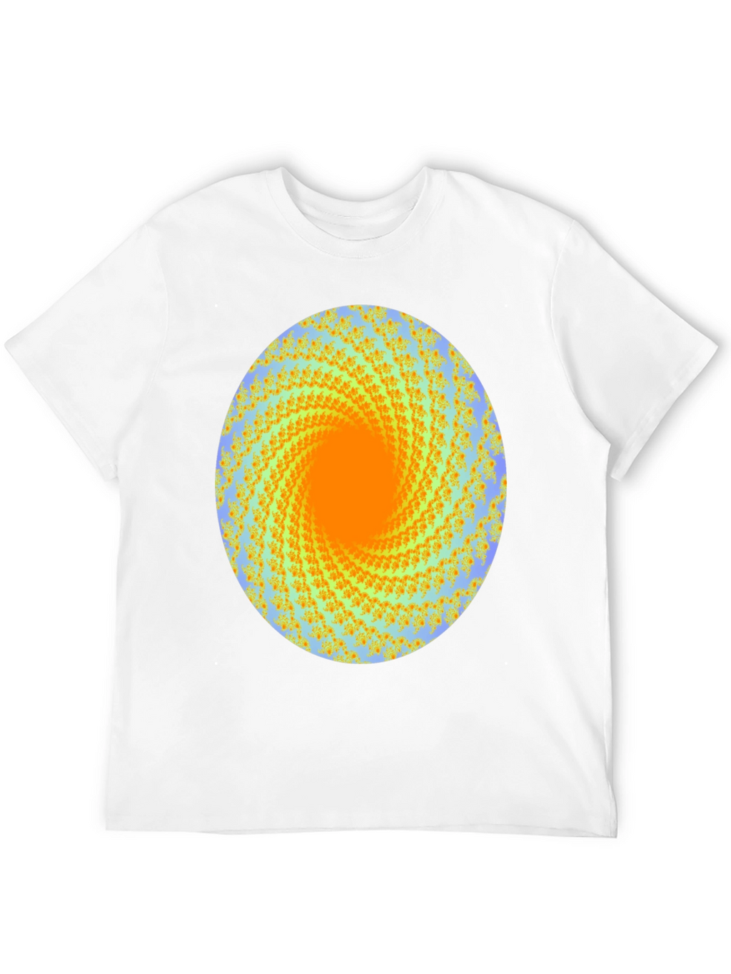 Abstract Swirl Graphic Print Crew Neck T-Shirt