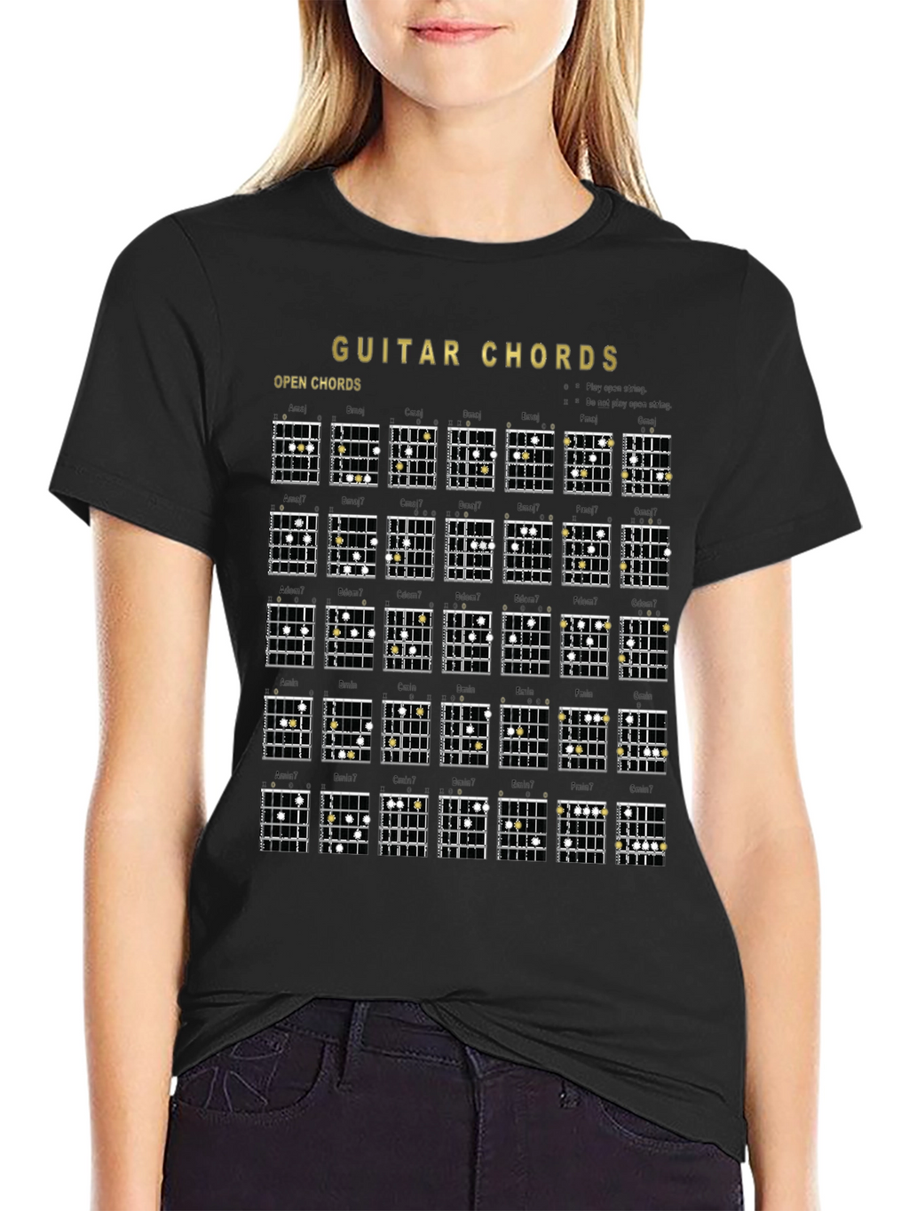 Guitar Chords Graphic T-Shirt - Music Lover Tee