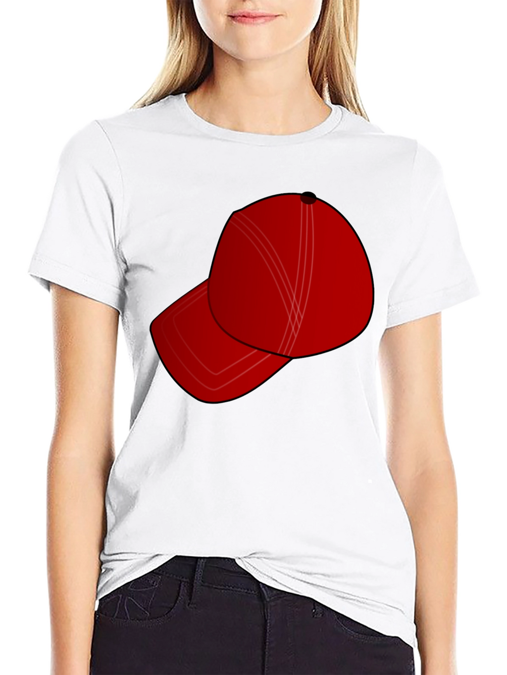 Red Hat Graphic Tee - Stylish & Casual